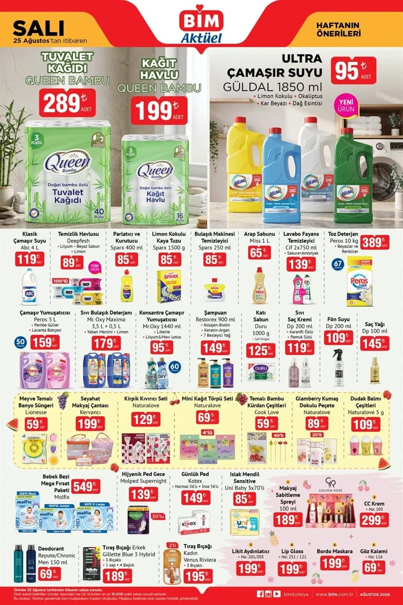 BİM 25-26-28 Ağustos aktüel ürünler: Kadınlara özel çanta-cüzdan, yemek takımı