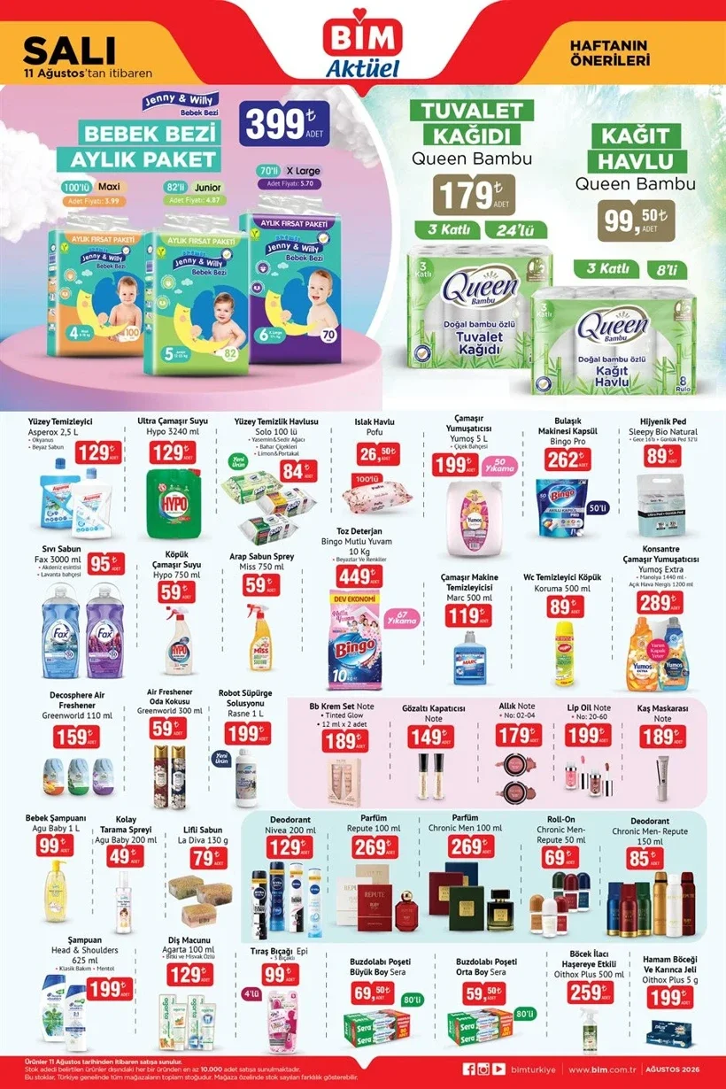 BİM'de bu hafta neler var? 11-12-14 Ağustos aktüel ürünleri