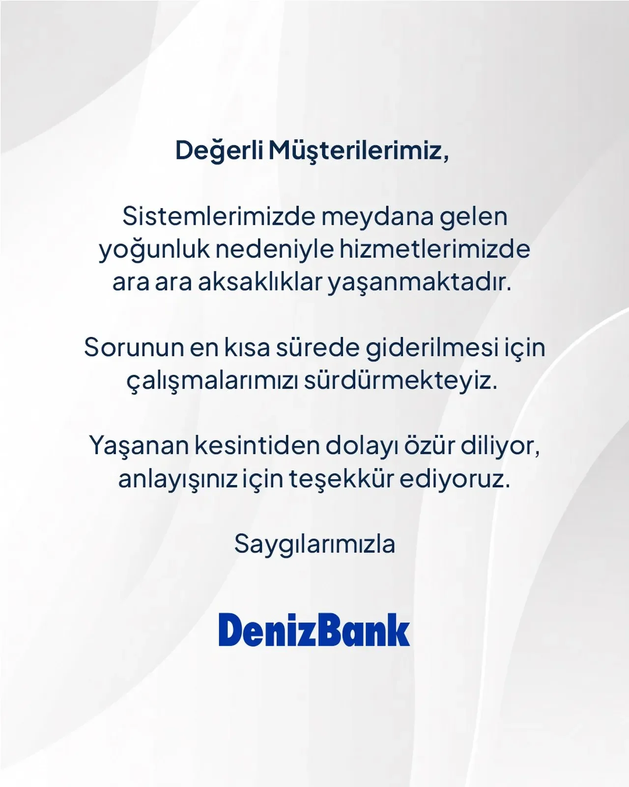 Denizbank mobil çöktü mü, neden açılmıyor? 27 Ağustos erişim sorunu