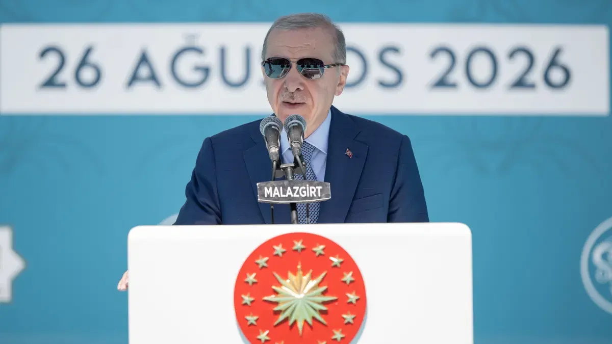 Erdoğan Malazgirt'te duyurdu: 'Atımızın kuyruğunu bağladık'
