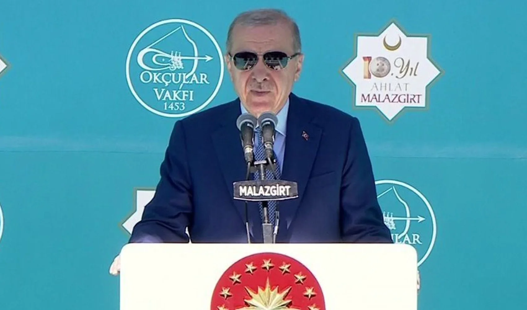 Erdoğan Malazgirt'te duyurdu: 'Atımızın kuyruğunu bağladık'