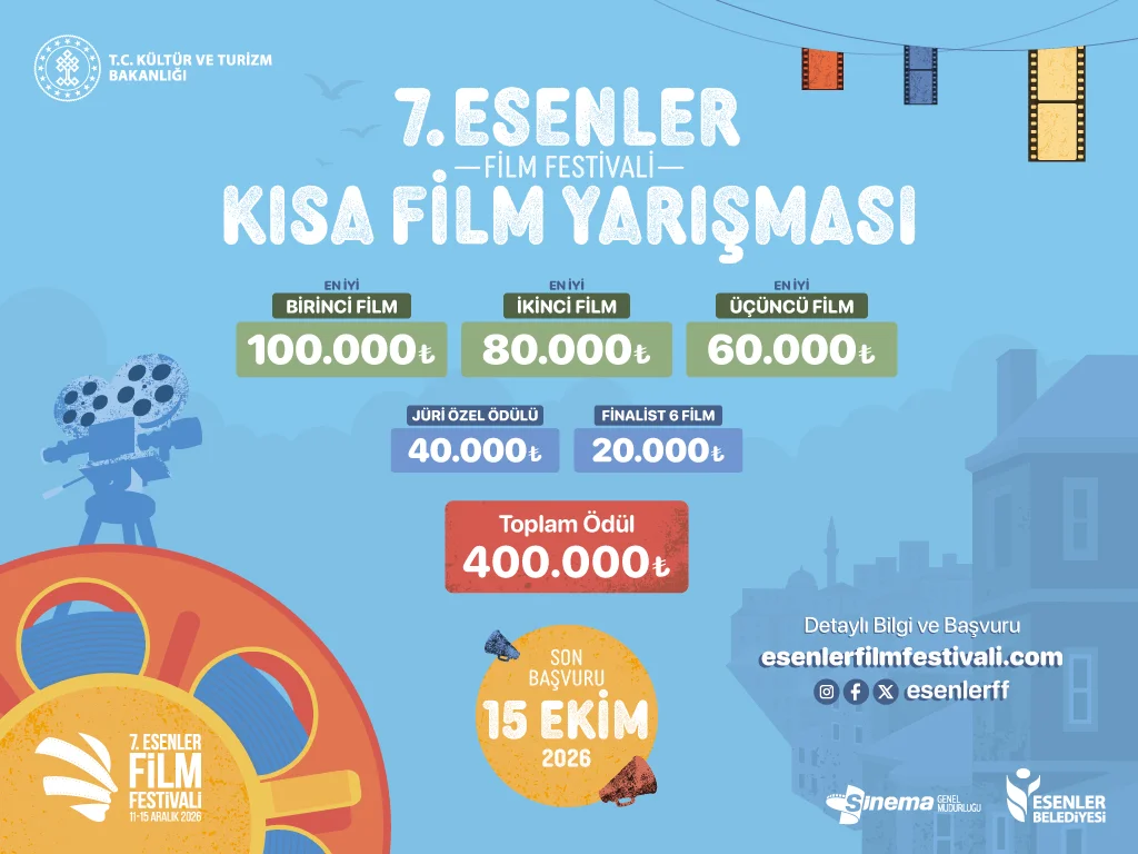 Kısa filmcilere 400 bin TL ödül: Esenler Film Festivali başvuruları başladı