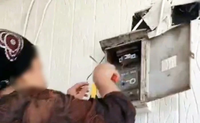 Şanlıurfa'da kaçak elektrik müdahalesi kameraya yakalandı