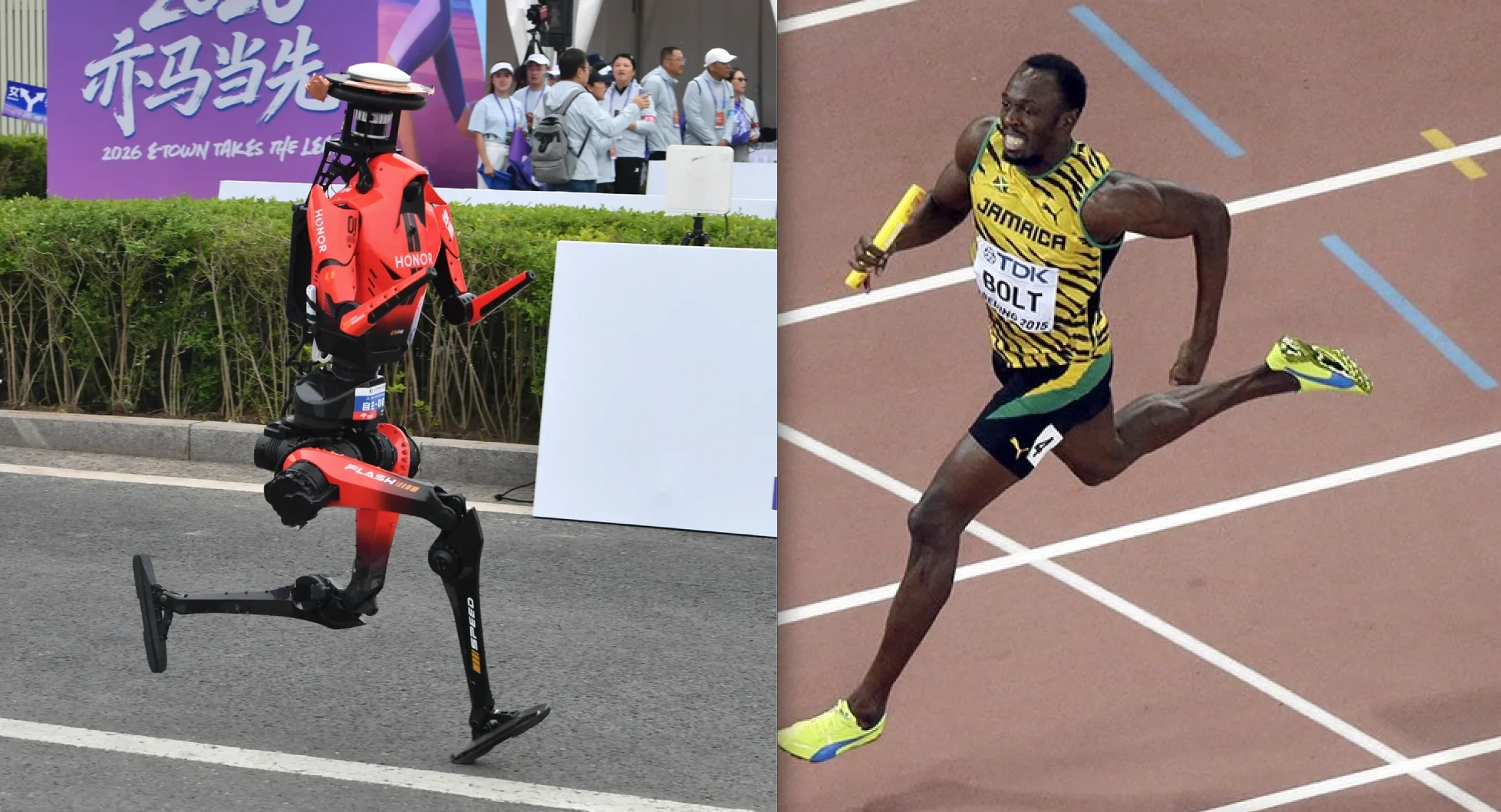 Usain Bolt'tan daha hızlı koştu