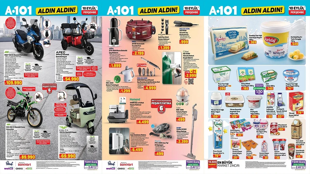 A101 10 Eylül aktüel kataloğu: Cam temizleme robotu ve TV’ler geldi