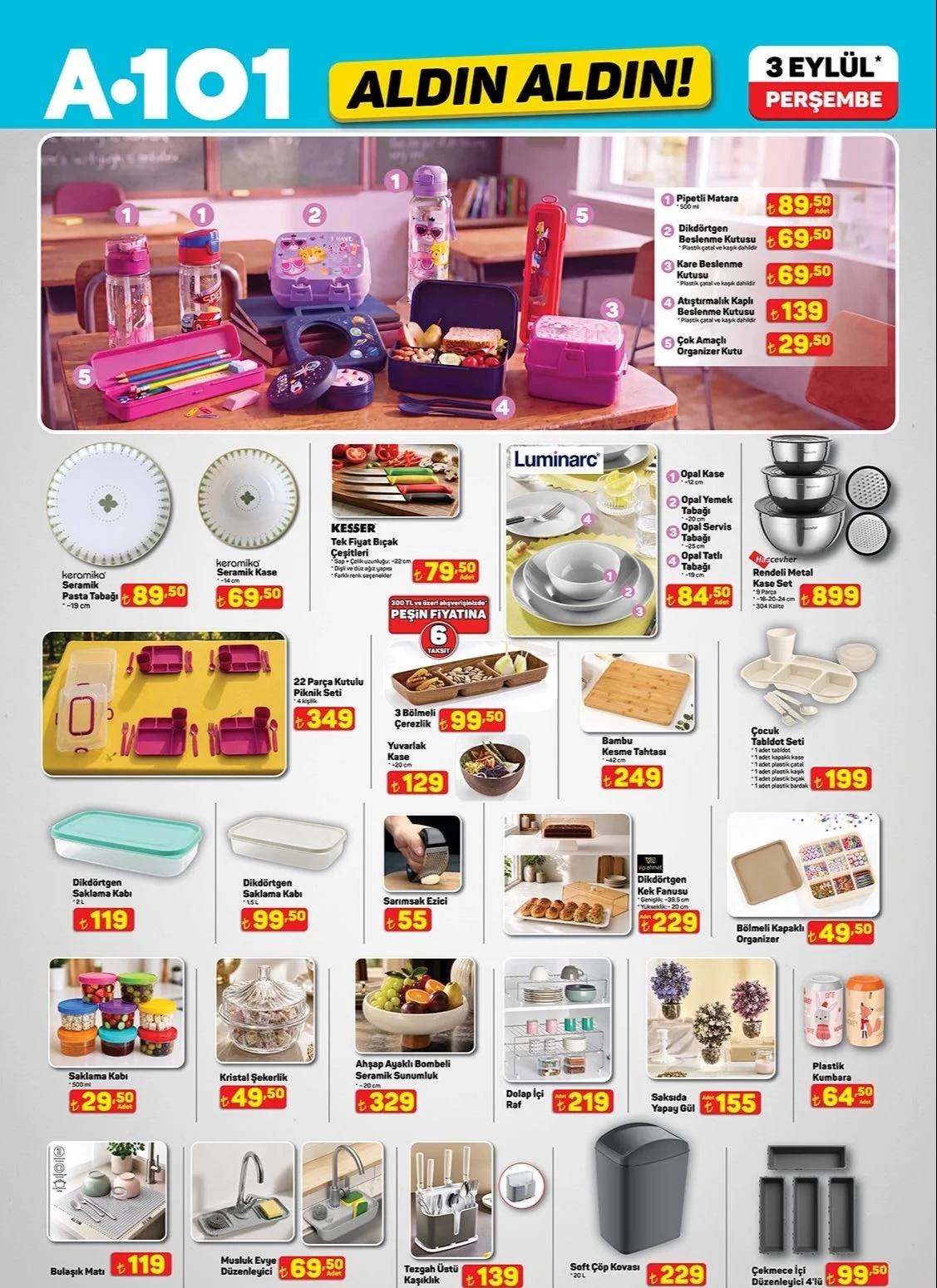 A101 3 Eylül aktüel kataloğu: QLED TV, motosiklet, mutfak ürünleri