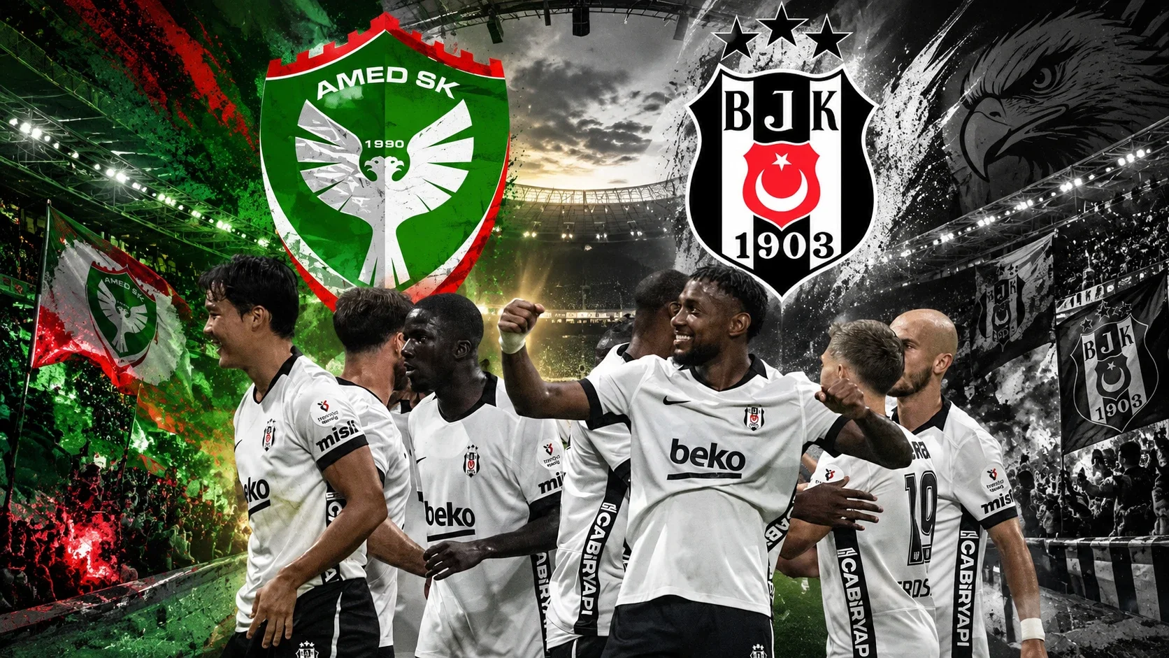 Amedspor - Beşiktaş maçı saat kaçta? Liderlik için muhtemel 11'ler