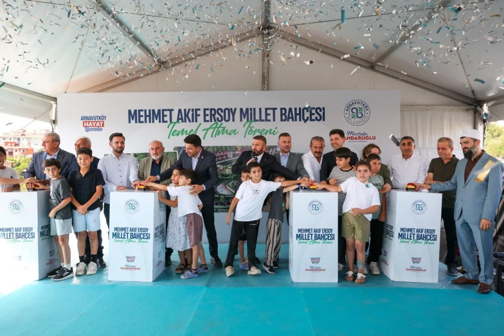 Arnavutköy'e 35 bin metrekarelik Millet Bahçesi! Temel atıldı