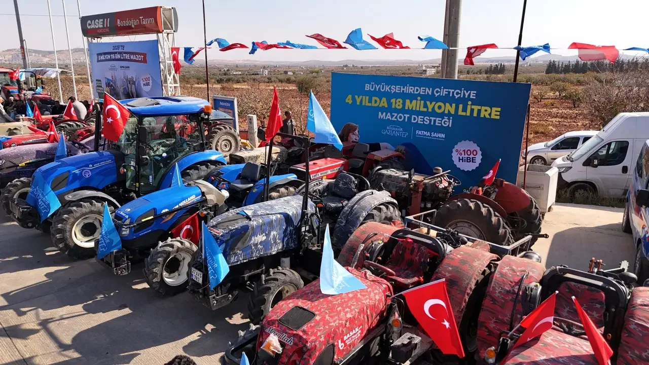 Gaziantep'te mazot desteği 5. yılında: 48 bin üreticiye 3,5 milyon litre daha