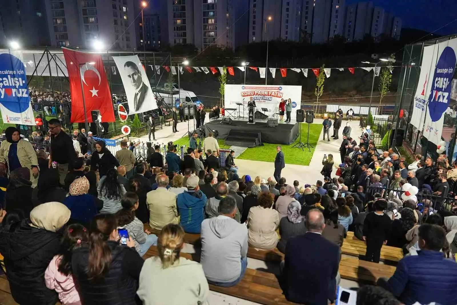 Sancaktepe'de 20 bin metrekarelik Fatih Koru Parkı açıldı!