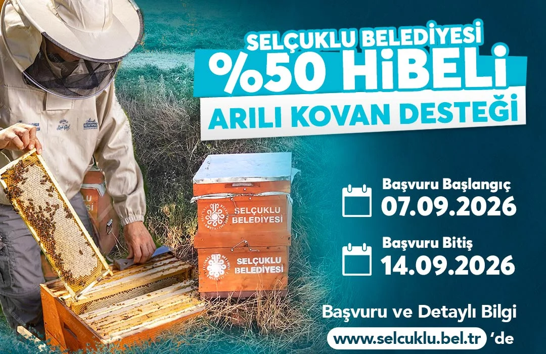 Selçuklu Belediyesi'nden arılı kovan desteği: Başvurular başlıyor
