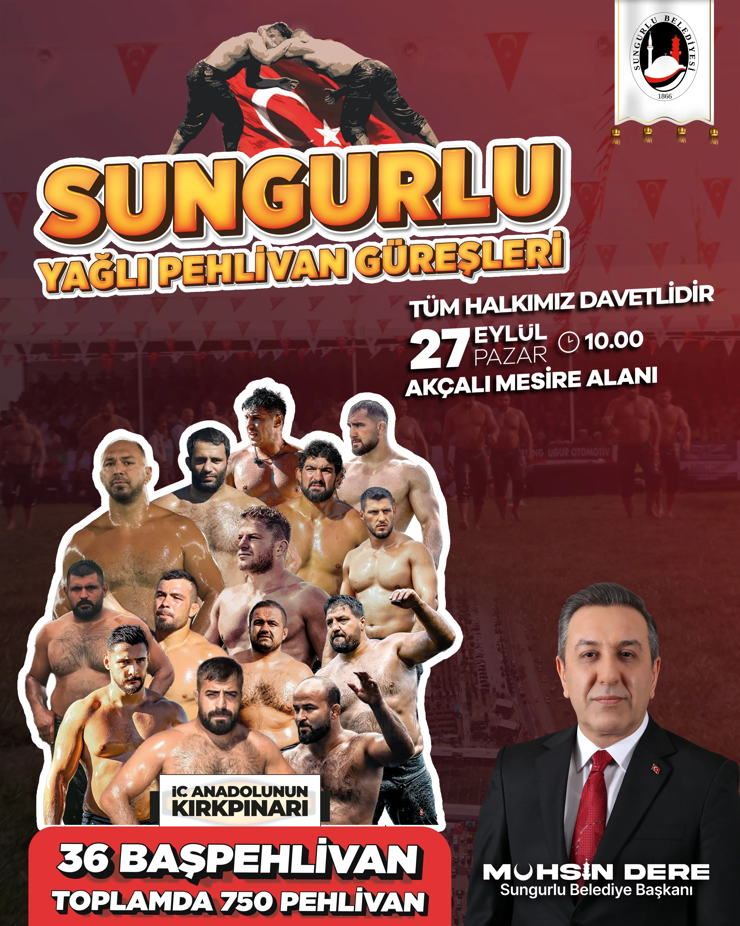 Sungurlu'da çayır kızışacak: 36 Başpehlivan, 750 pehlivan aynı dualarla çıkıyor!