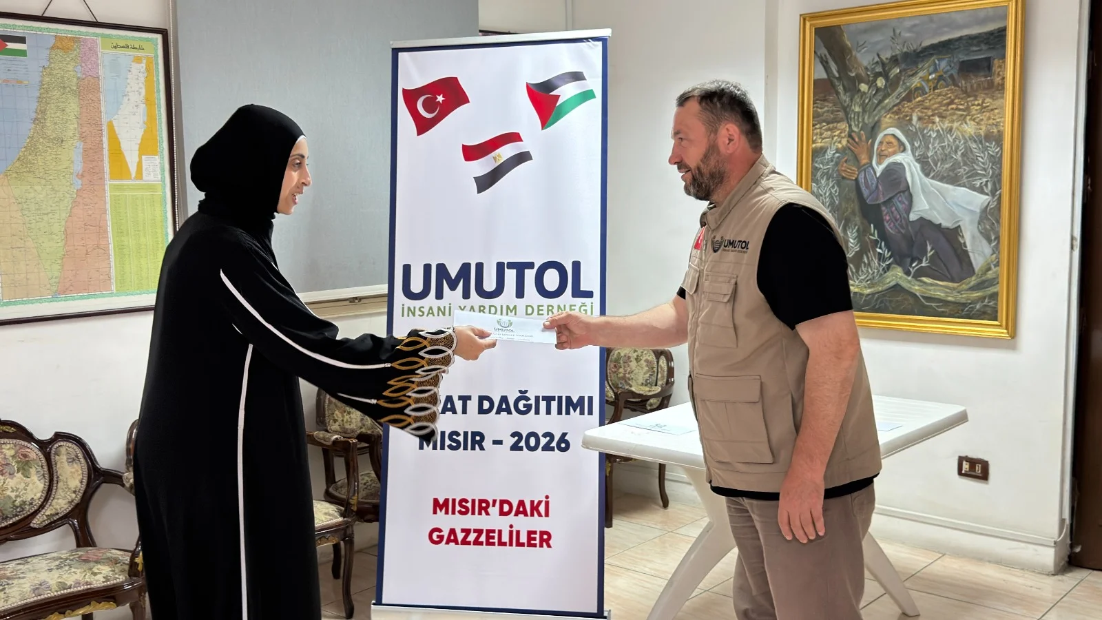 Umut Ol Derneği’nden Gazzeli mültecilere destek