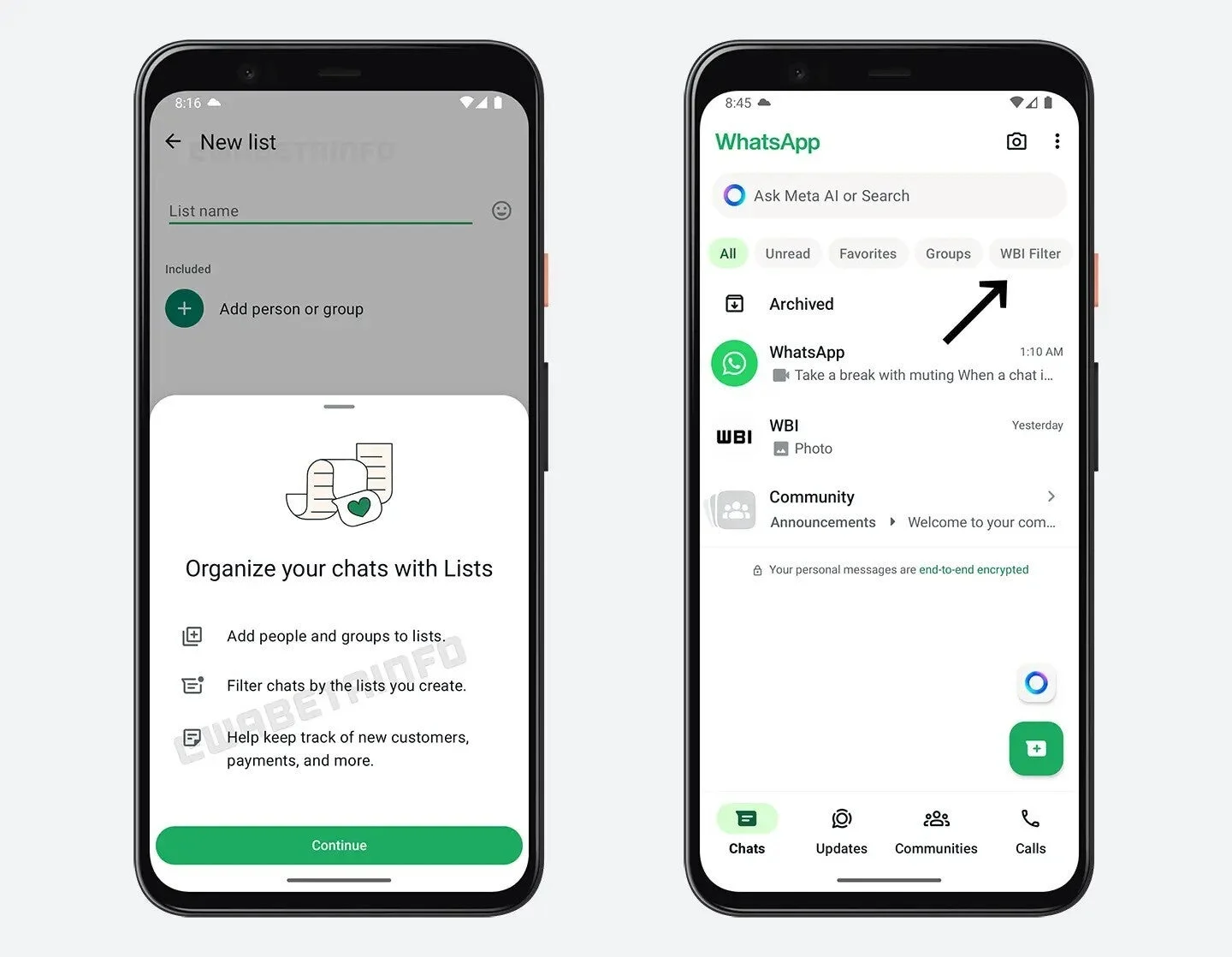 WhatsApp’a "Listeler" özelliği geliyor: Sohbetler artık daha düzenli