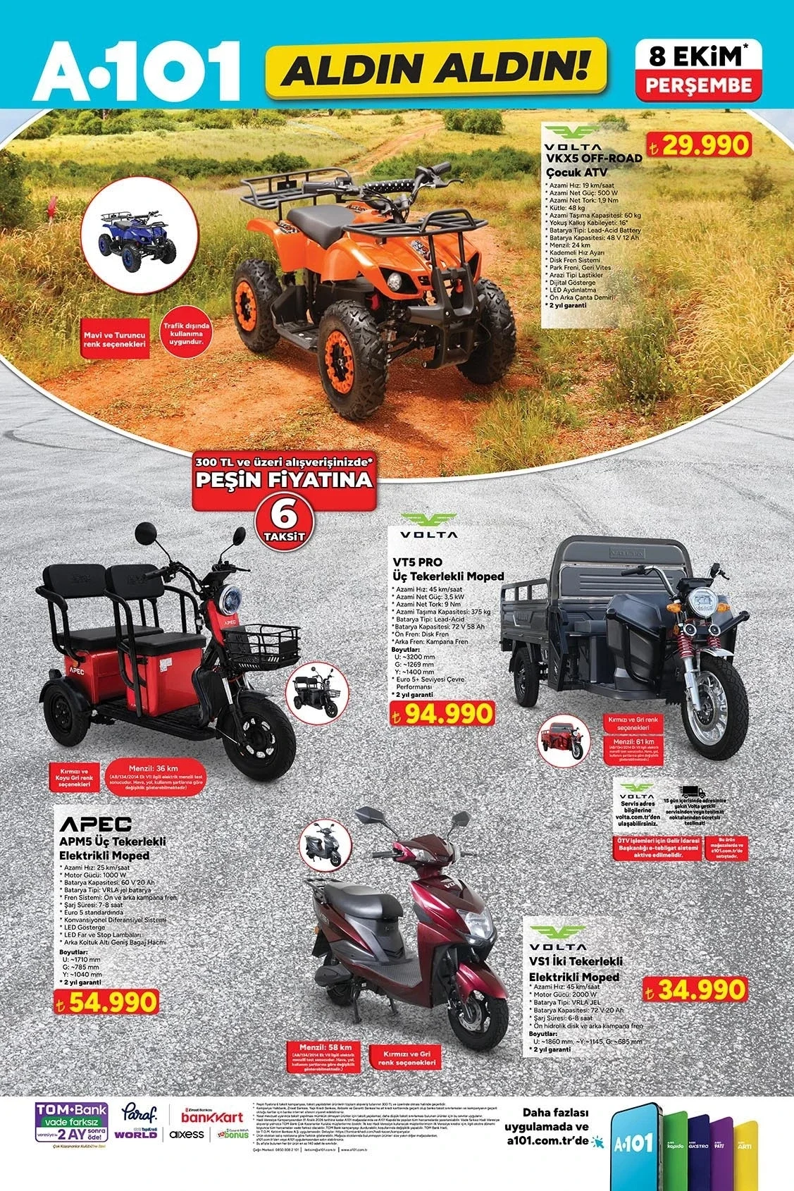 A101’de çocuk ATV 29.990 TL’ye düştü, Chicco bebek arabası 12.999 TL