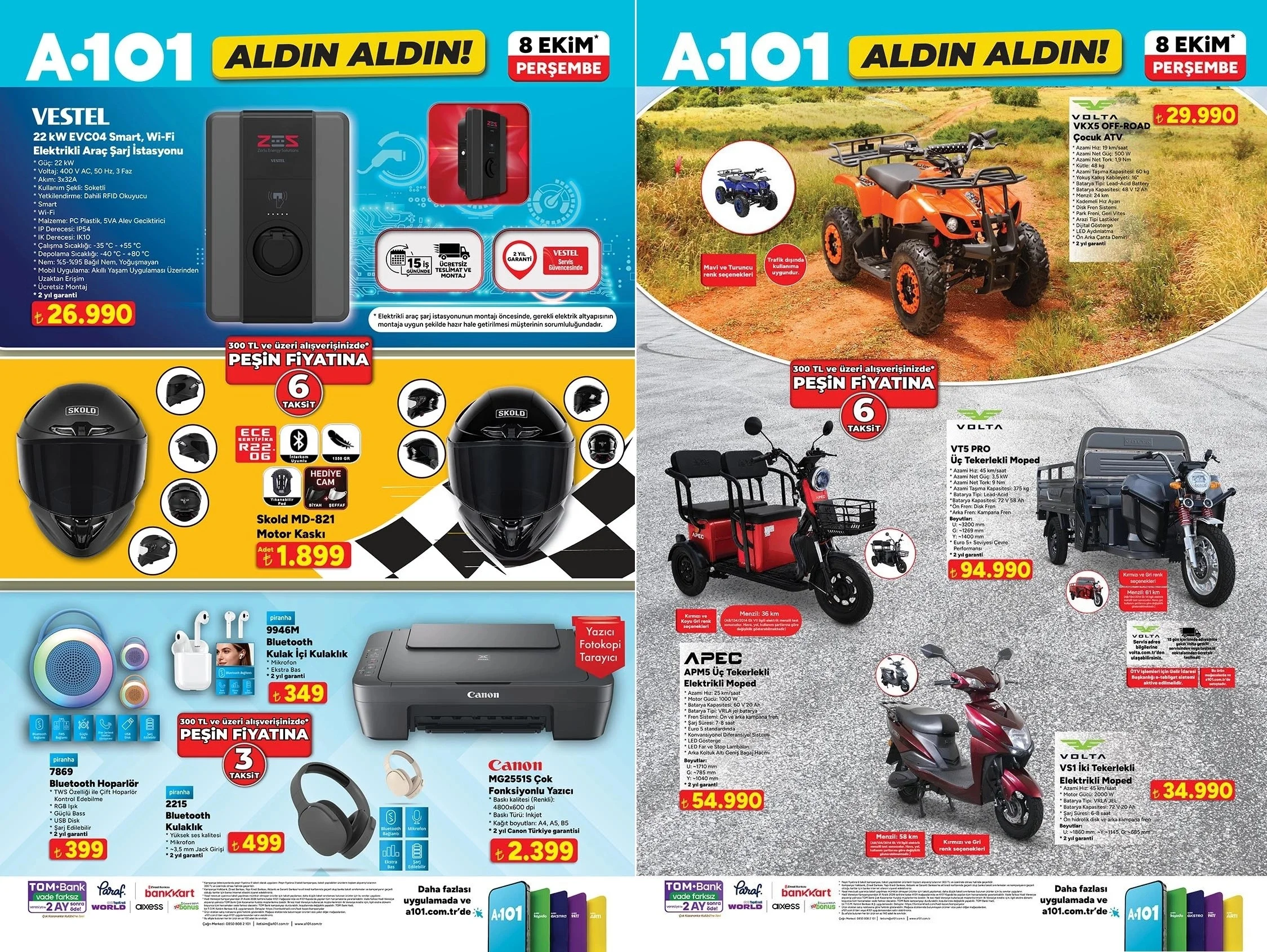 A101’de çocuk ATV 29.990 TL’ye düştü, Chicco bebek arabası 12.999 TL