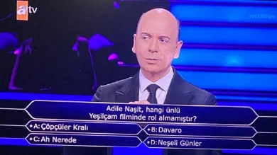 Adile Naşit hangi Yeşilçam filminde oynamadı? Milyoner sorusu
