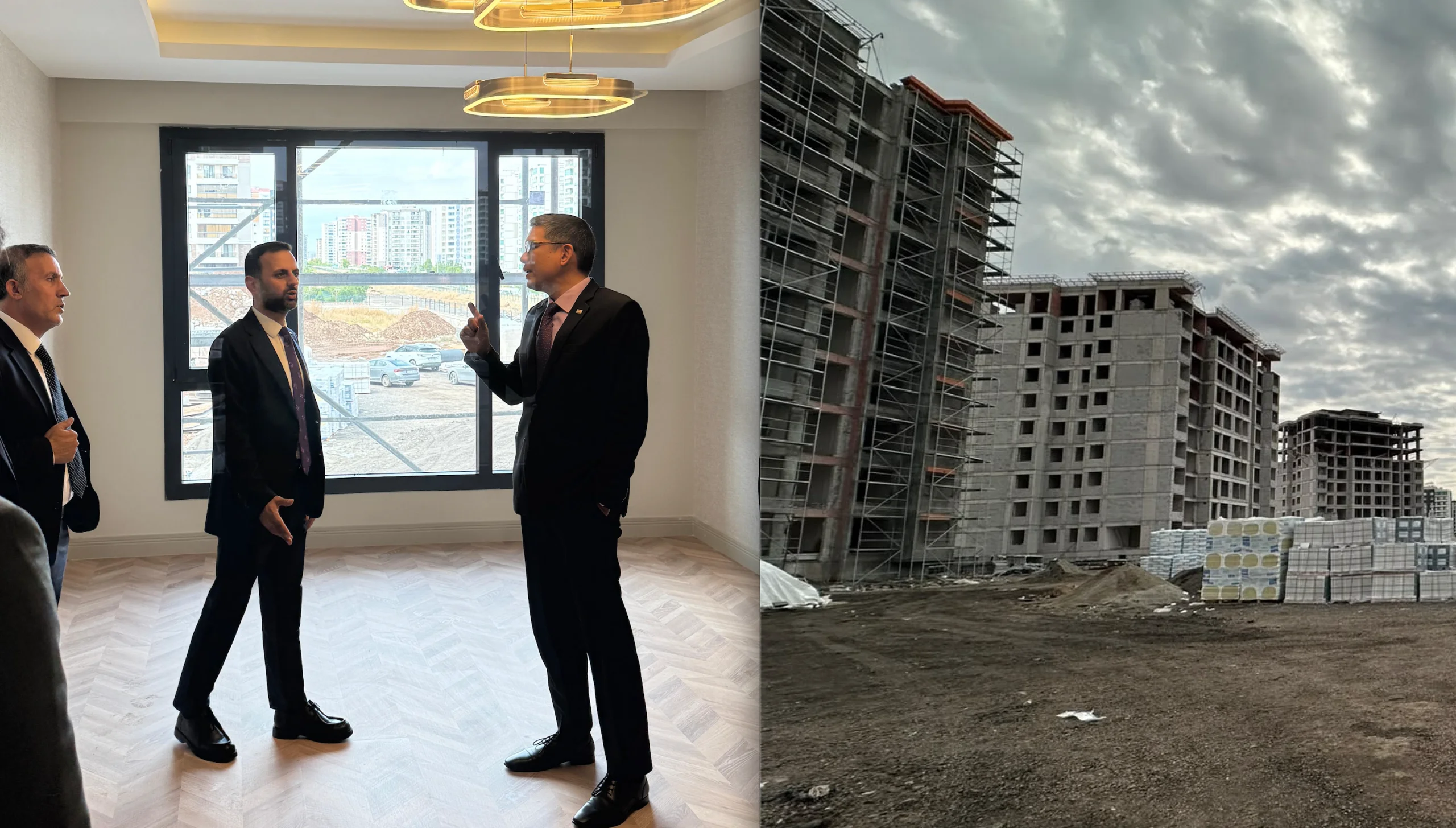 Malezya’nın Ankara Büyükelçisi Kutay İnşaat’ın prestij projelerini yerinde inceledi