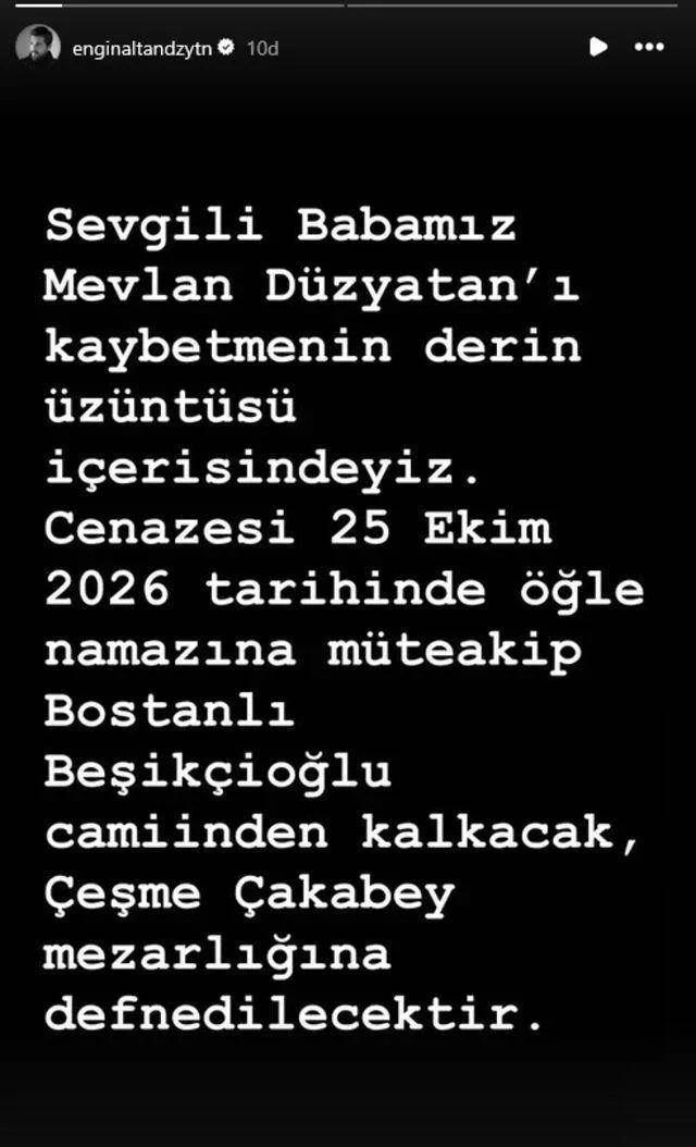 Mevlán Düzyatan’ın Babası Hakkında Haber ve Cenaze Bilgisi