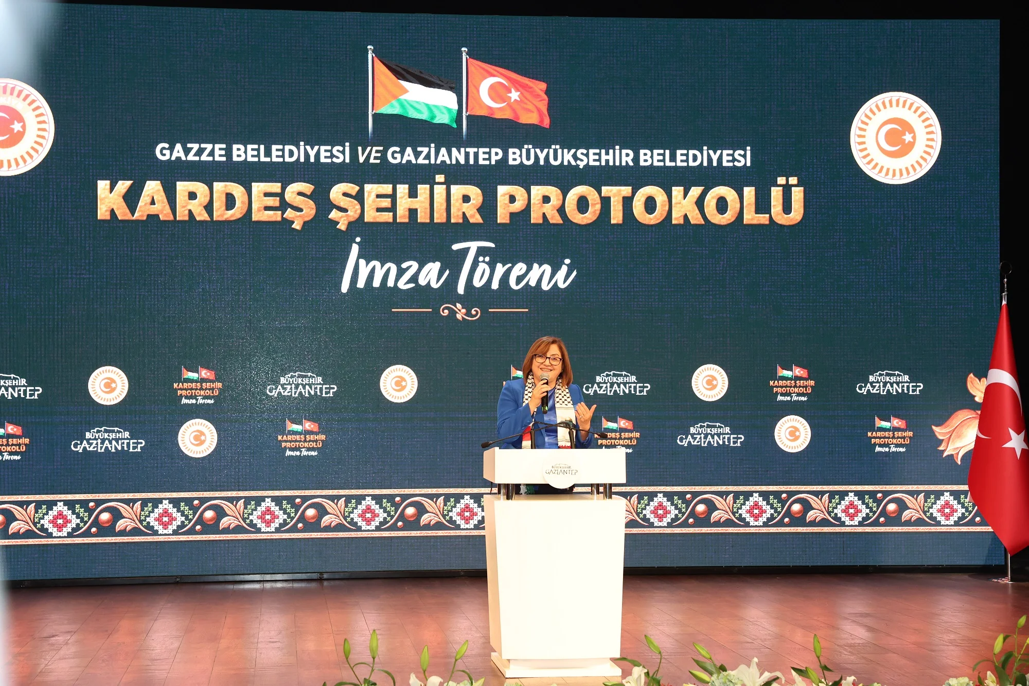Gaziantep Büyükşehir Belediyesi ile Gazze Belediyesi kardeş şehir oldu