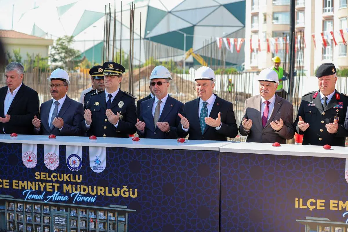 Konya Selçuklu'ya yeni emniyet müdürlüğü binası! Temeli atıldı