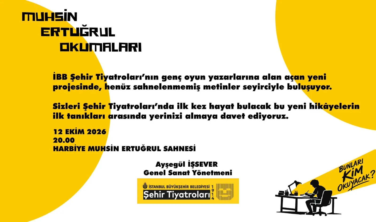 Muhsin Ertuğrul okumaları "Khal ve Fatık" ile başlıyor