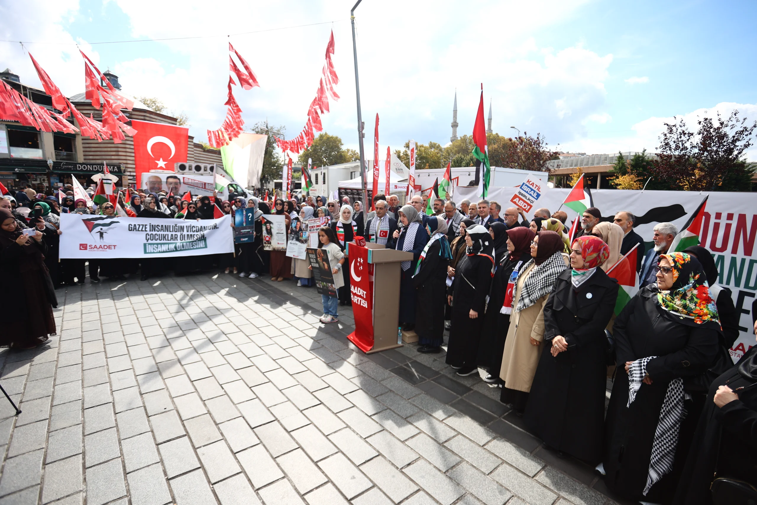Saadet Partisi’nden 1094 gün sonra tarihi çağrı: Zulüm ebedi değildir, İsrail ancak güçten anlar
