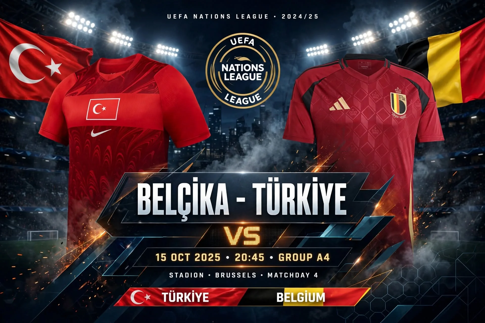 Türkiye'nin Belçika milli futbol takımı maçı kadrosu belli oldu 8 eksik
